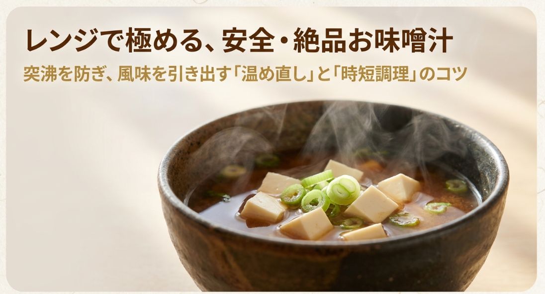 味噌汁をレンジで安全に温めるコツ