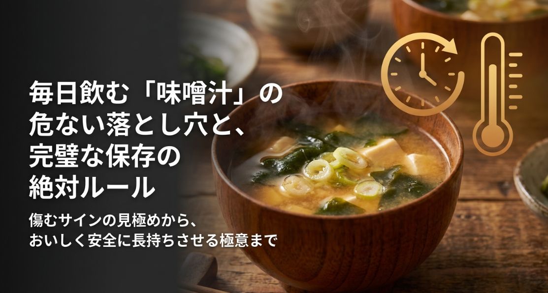 味噌汁の賞味期限は？保存別の目安