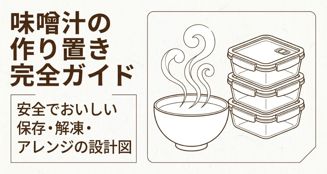 味噌汁の作り置き完全ガイド