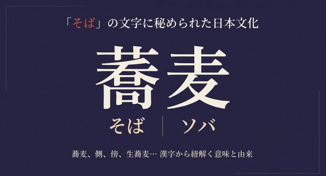 そばの漢字の意味と蕎麦の由来を解説