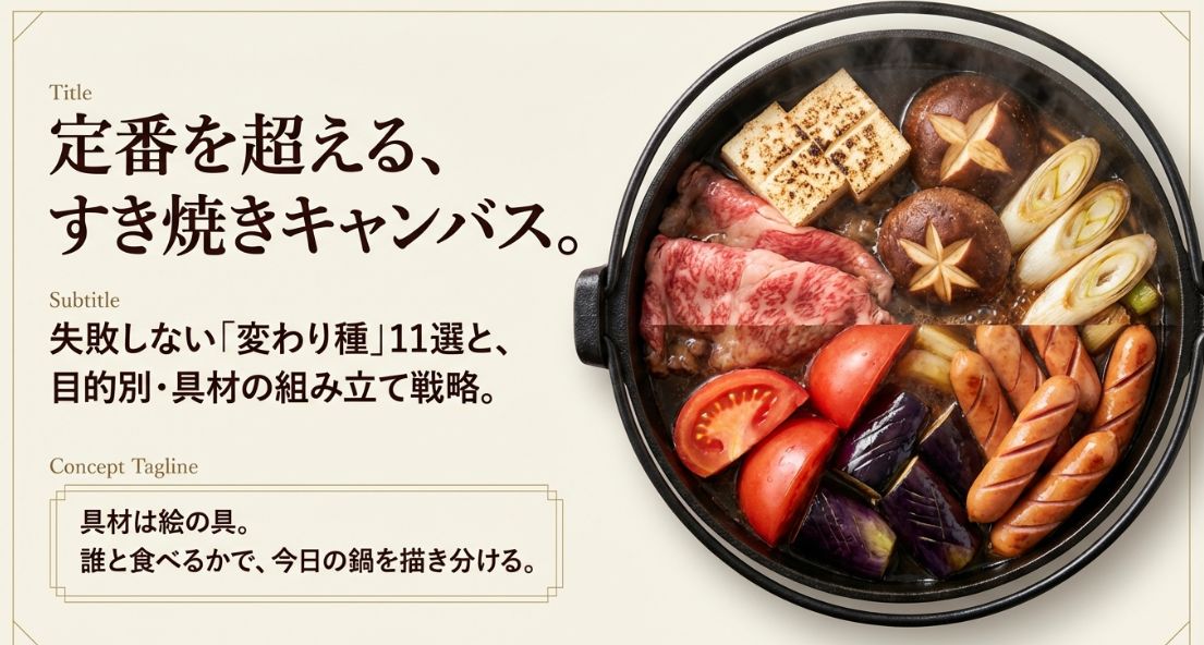 すき焼きの具材変わり種11選と失敗しないコツ