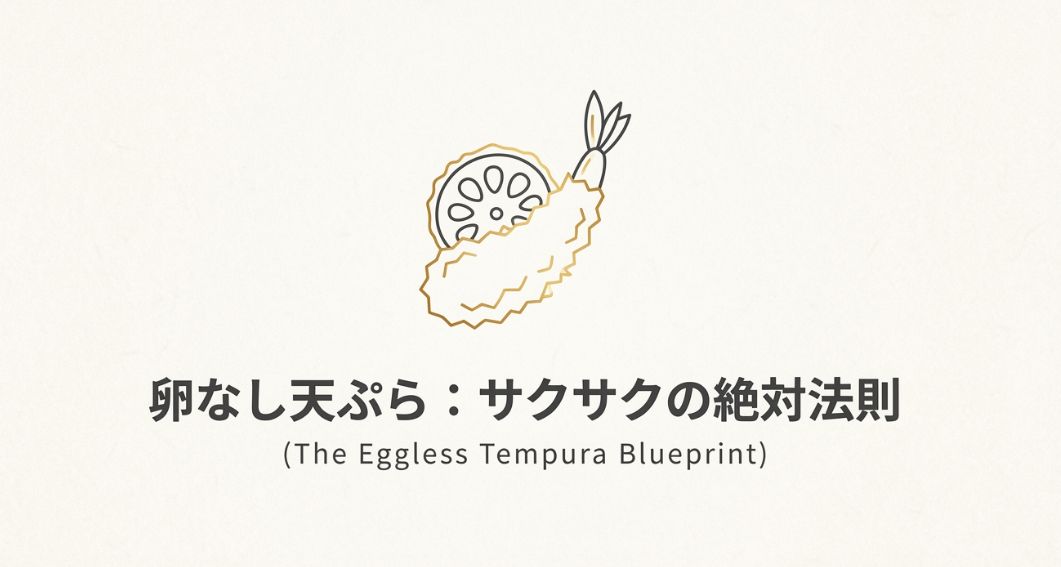 天ぷらを卵なしでサクサクに作るコツ