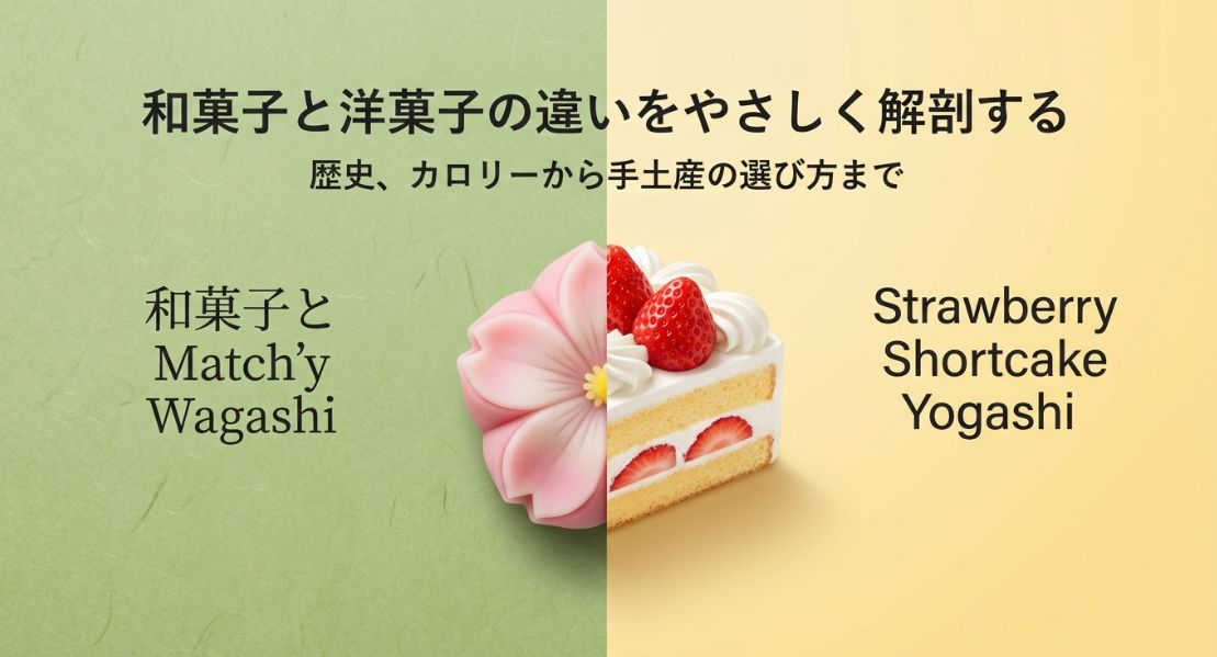 和菓子と洋菓子の違いをやさしく解説