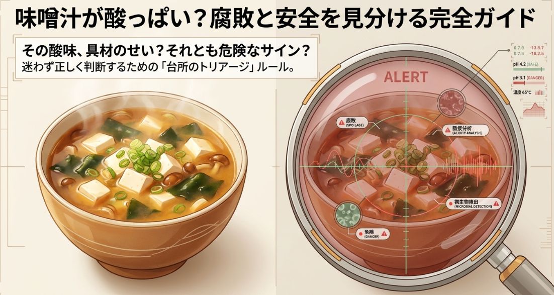 味噌汁が酸っぱい原因と安全な見分け方