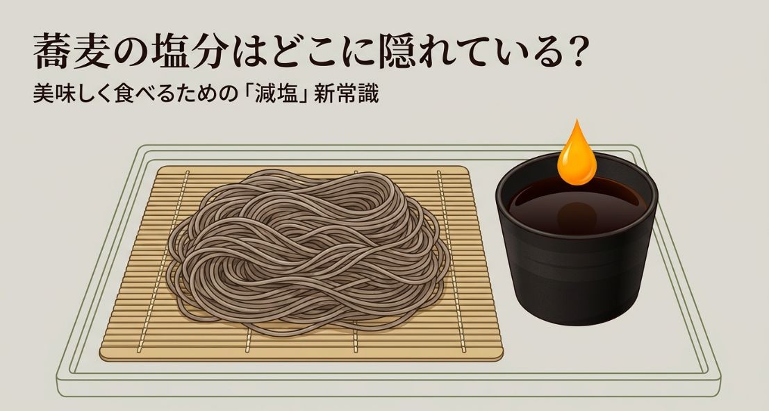 蕎麦の塩分は多い？つゆで変わる減塩術