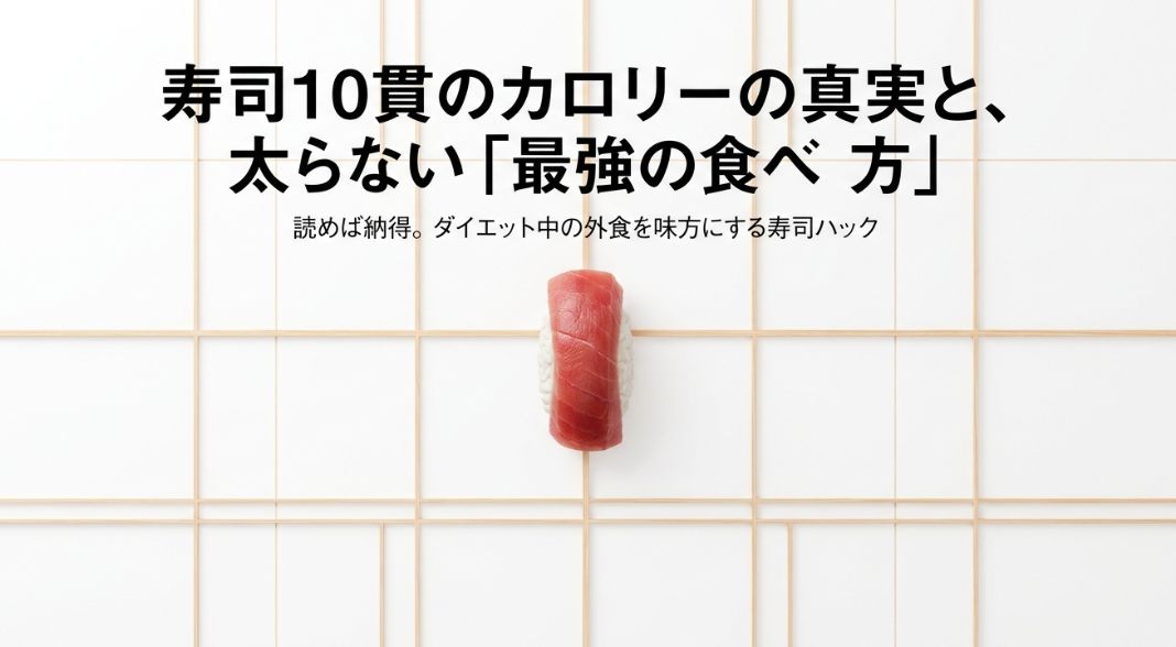 寿司10貫のカロリー目安と太りにくい食べ方