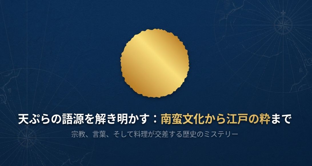 天ぷらの語源を諸説からやさしく解説