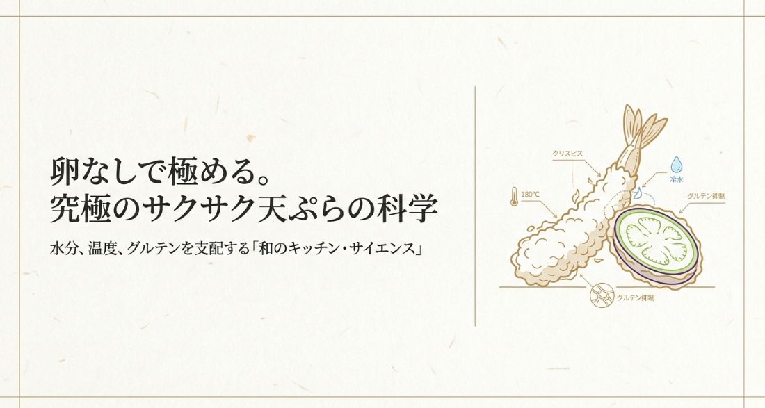 天ぷら衣を卵なしでサクサクに作るコツ